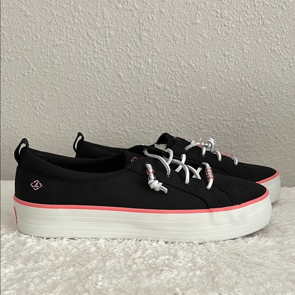 Sperry Shoes - Sperry Women's Size 11 Crest Vibe Platform Sneaker in Black Beaded